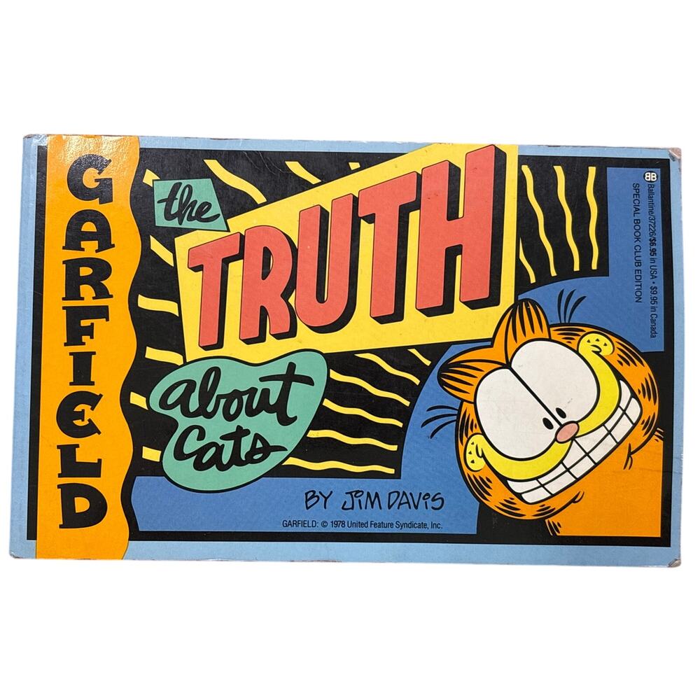 Vtg Garfield The Truth about Cats by Jim Davis 1991 1st print retro comic book